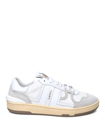Lanvin White Leather Blend Sneakers