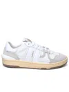 Lanvin White Leather Blend Sneakers In White