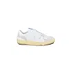 Lanvin Mesh And Leather Clay Sneakers With