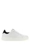 LANVIN WHITE LEATHER DDBO SNEAKERS