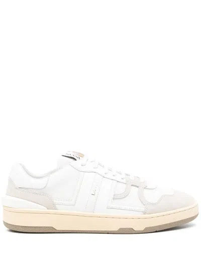 LANVIN LANVIN WHITE LEATHER SNEAKERS