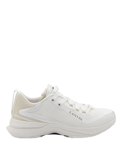 LANVIN WHITE LEATHER SNEAKERS