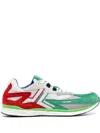 Lanvin Men's Meteor Colorblock Runner Sneakers In Green