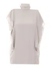 Lanvin White Polyester Top In Gray