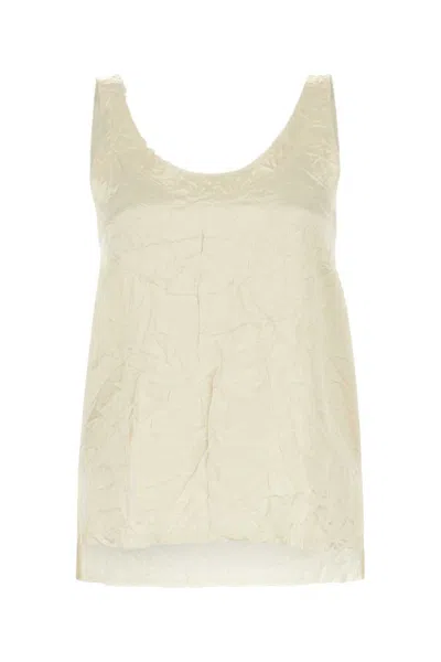 LANVIN WHITE SLEEVELESS TOP