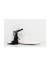 Lanvin White Snake Ribbon Flat Shoes Fspl0w Pibu 021 In White