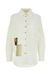 Lanvin Women's Stretch Denim Shirt In Opticwhite