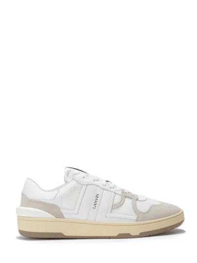 LANVIN LANVIN WHITE SUEDE CLAY SNEAKERS