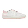 Lanvin White/pink Clay Low Top Sneakers In White