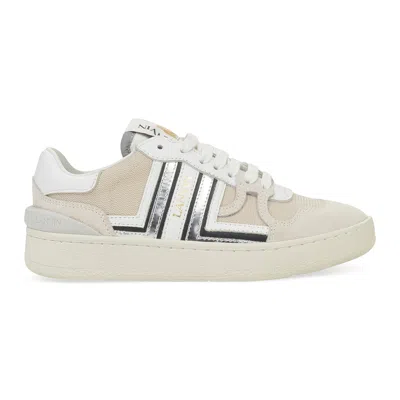 Lanvin White/silver Clay Low Top Sneakers