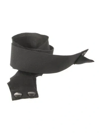 Pre-owned Lanvin Wide Belt In Black