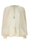 Lanvin Pleated Tie Detail Loose Fit Shirt