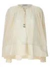 Lanvin Pleated Tie Detail Loose Fit Shirt