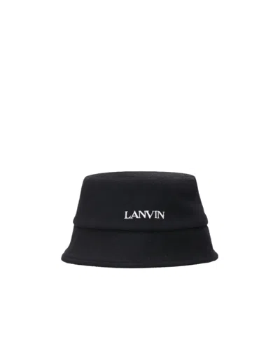 Lanvin Wide-brimmed Dome Hat In Black