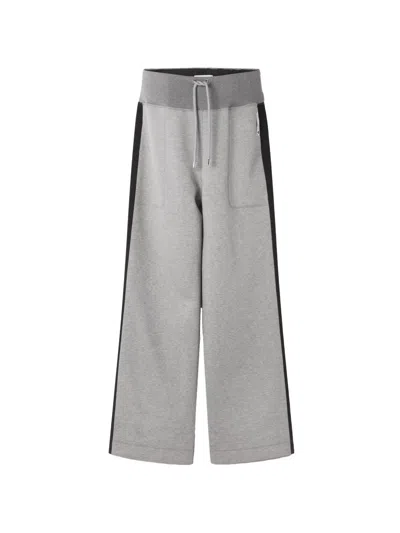 Lanvin Wide Jogging Suit In Double-faced Jersey In Gray