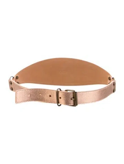 Pre-owned Lanvin Wide Leather Belt Kit