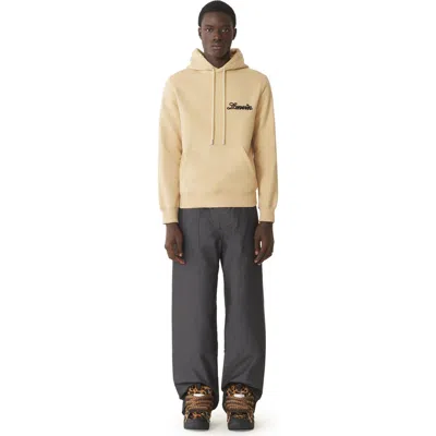 Lanvin Wide-leg Chambray Pants In Gray