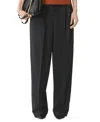 Lanvin Wide Leg Flannel Pants In Black