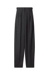 Lanvin Wide-leg Flannel Pants In Gray