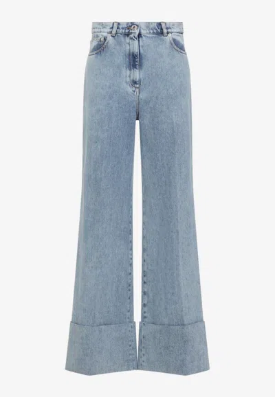 LANVIN WIDE-LEG JEANS