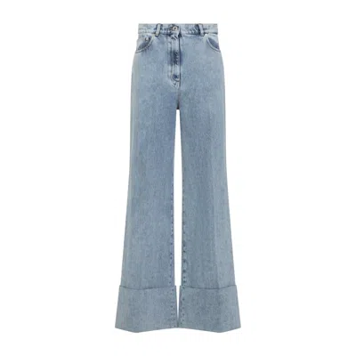 LANVIN LANVIN WIDE LEG JEANS
