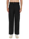 Lanvin Men Wide Leg Pants In Black
