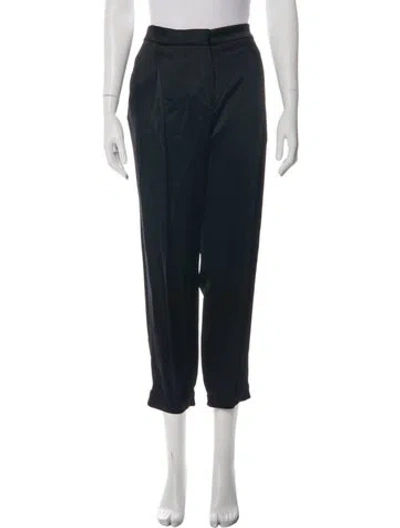 Pre-owned Lanvin Wide Leg Pants In Black
