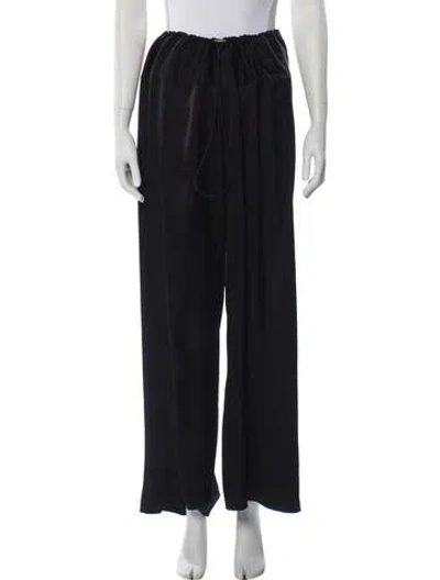 Pre-owned Lanvin Wide Leg Pants In Blue