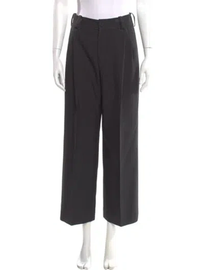 Pre-owned Lanvin Wide Leg Pants In Gray
