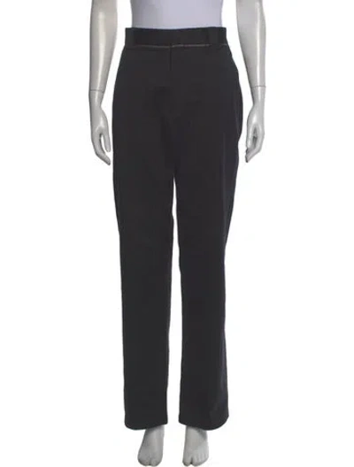 Pre-owned Lanvin Wide Leg Pants In Gray