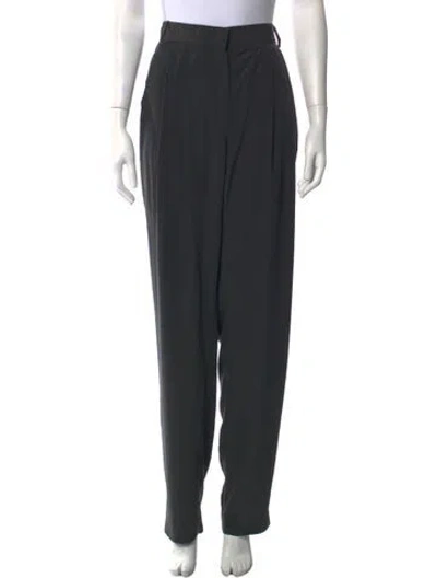Pre-owned Lanvin Wide Leg Pants In Grey