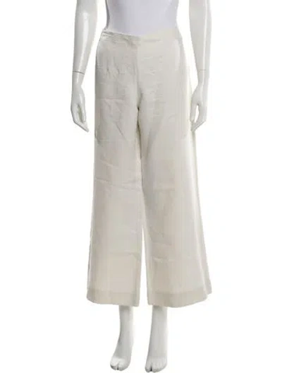Pre-owned Lanvin Wide Leg Pants In Neutral