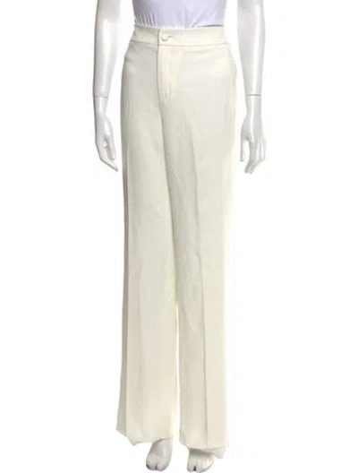 Pre-owned Lanvin Wide Leg Pants In Neutral