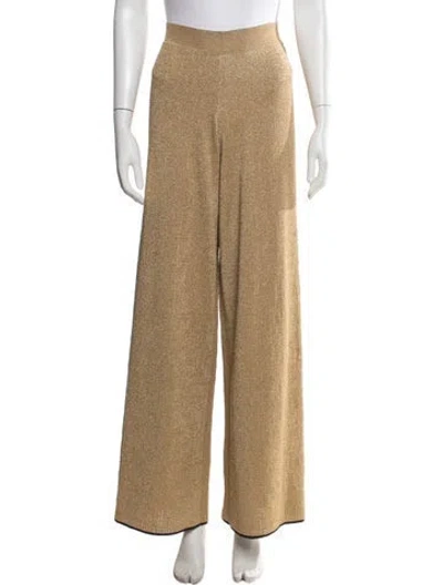Pre-owned Lanvin Wide Leg Pants In Neutrals