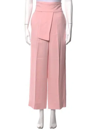 Pre-owned Lanvin Wide Leg Pants In Pink