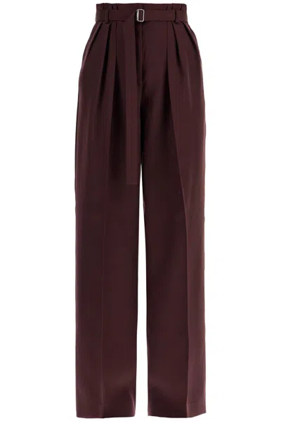 LANVIN LANVIN WIDE LEG PANTS WITH BELT