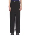 Lanvin Wide-leg Pants With Cuffs In Black