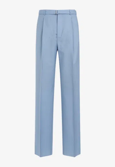 LANVIN WOOL STRAIGHT-LEG PANTS