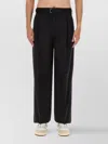 Lanvin Men Wide Leg Pants In Black