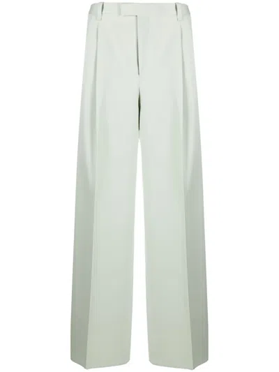 Lanvin Wide-leg Trousers In Green
