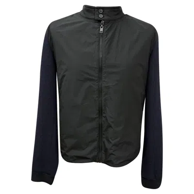 Lanvin Windbreaker Jacket In Black Nylon