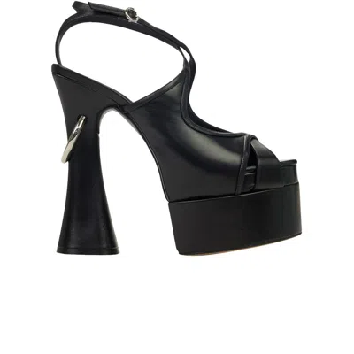 Pre-owned Lanvin Wmns Smile 105 Platform Sandal Heel 'black' | Women's Size 39