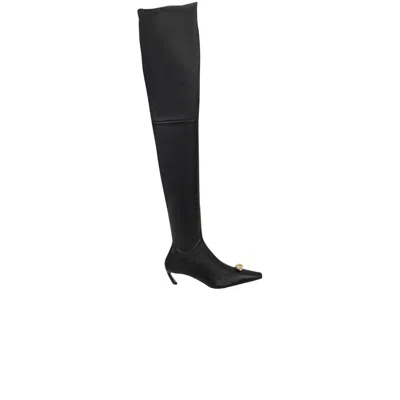 Pre-owned Lanvin Wmns Swing Cuissardes Over The Knee Boot 'black' | Women's Size 37