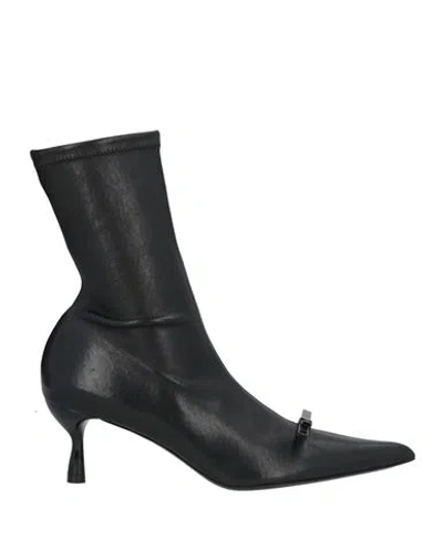 Lanvin Woman Ankle Boots Black Size 10 Leather