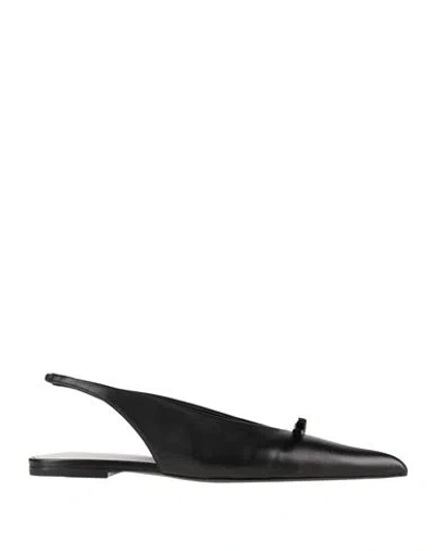 Lanvin Woman Ballet Flats Black Size 9 Lambskin