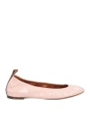 Lanvin Round Toe Flat Sole Ballerina Shoes In Pink