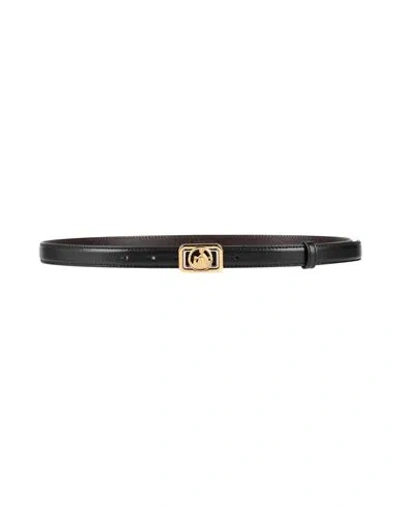 Lanvin Woman Belt Black Size 36 Leather