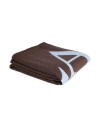 Lanvin Woman Blanket Or Cover Dark Brown Size - Wool, Silk