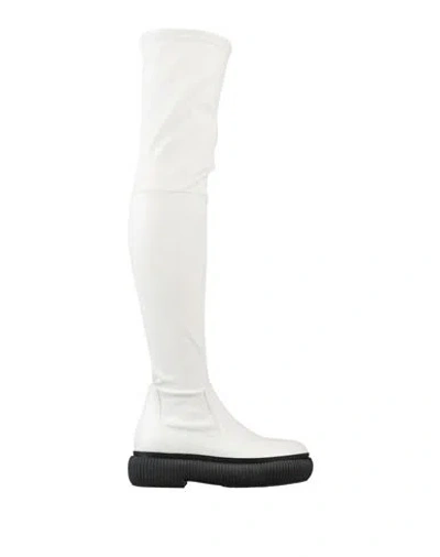 Lanvin Woman Boot Off White Size 5 Lambskin