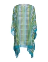 Lanvin Woman Cape Azure Size Onesize Cotton, Silk In Blue